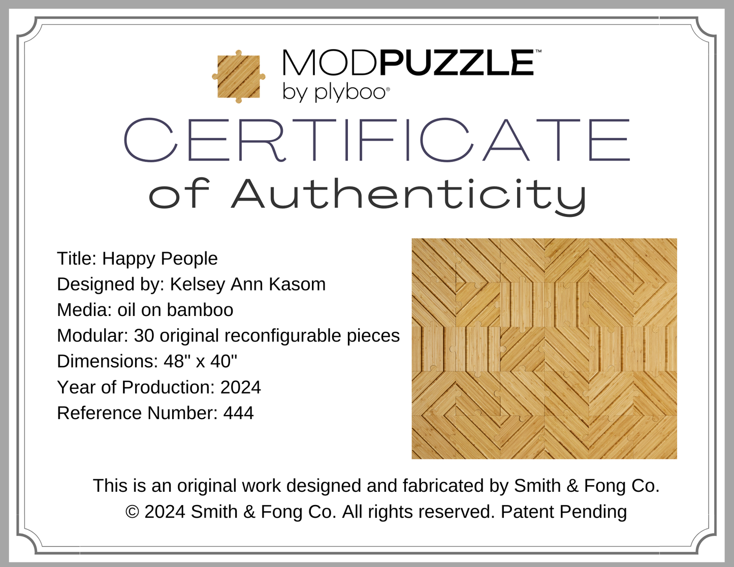 Happy People Certificate