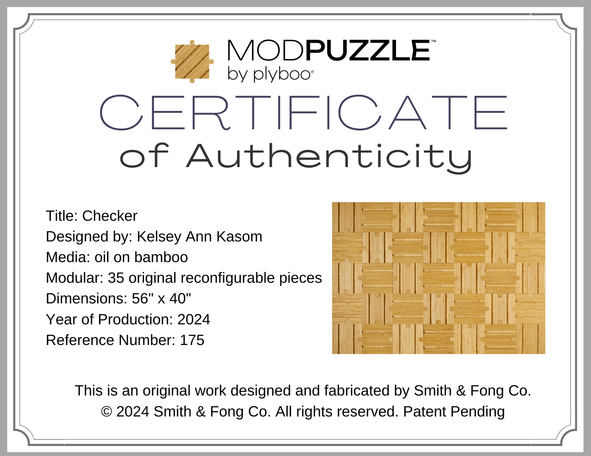 Checker Certificate