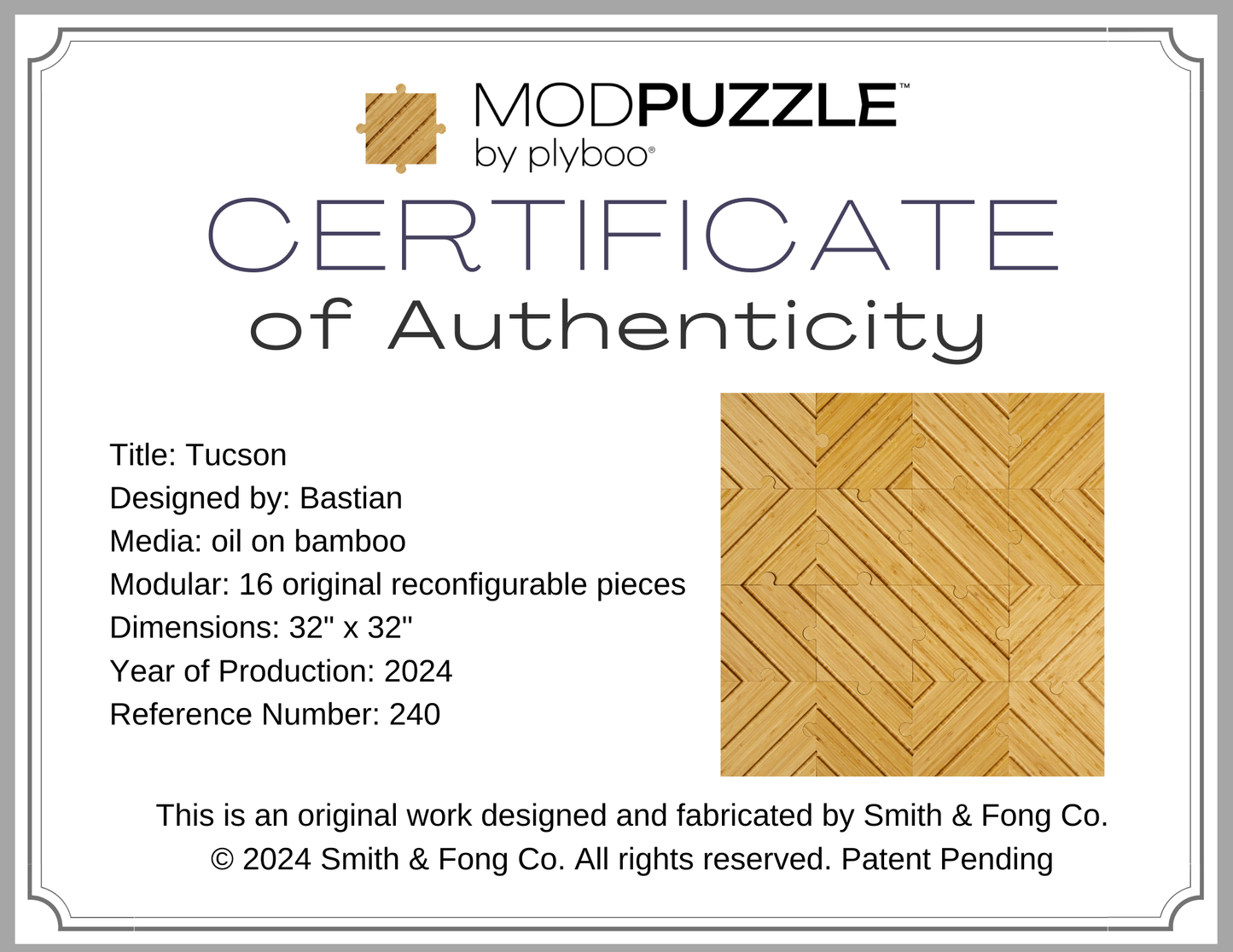 Tucson Certificate