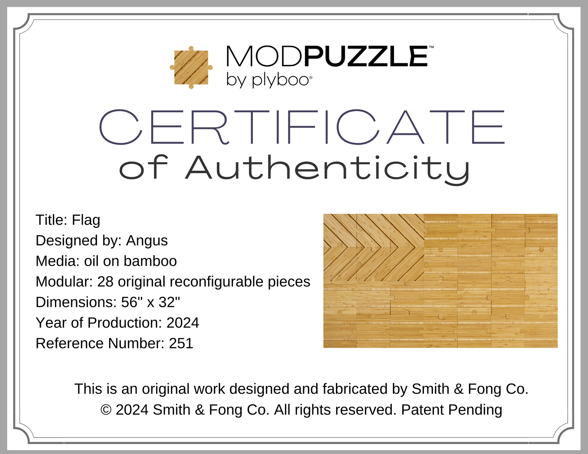 Flag Certificate