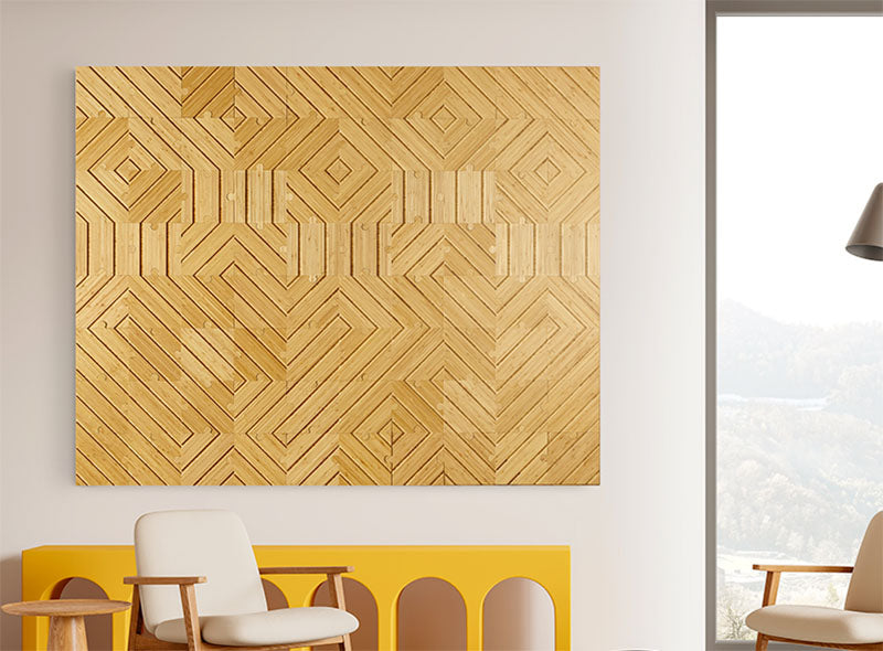 plyboo puzzle in a modern waiting room